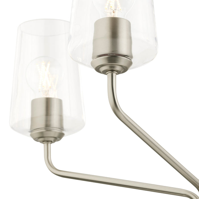 Progress Lighting - P400442-009 - Five Light Chandelier - Celino - Brushed Nickel