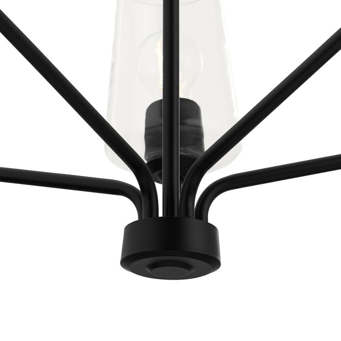 Progress Lighting - P400442-031 - Five Light Chandelier - Celino - Black