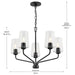 Progress Lighting - P400442-031 - Five Light Chandelier - Celino - Black