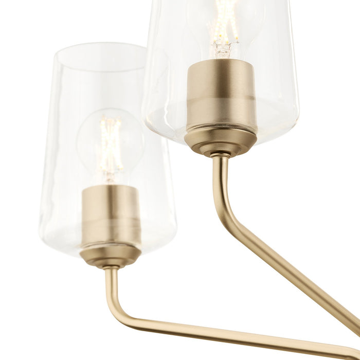 Progress Lighting - P400442-177 - Five Light Chandelier - Celino - Champagne Bronze