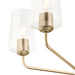 Progress Lighting - P400442-177 - Five Light Chandelier - Celino - Champagne Bronze