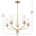 Progress Lighting - P400442-177 - Five Light Chandelier - Celino - Champagne Bronze