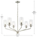 Progress Lighting - P400443-009 - Six Light Chandelier - Celino - Brushed Nickel