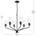 Progress Lighting - P400443-031 - Six Light Chandelier - Celino - Black