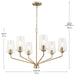 Progress Lighting - P400443-177 - Six Light Chandelier - Celino - Champagne Bronze