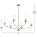 Progress Lighting - P400444-009 - Six Light Chandelier - Celino - Brushed Nickel