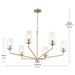 Progress Lighting - P400444-177 - Six Light Chandelier - Celino - Champagne Bronze