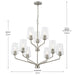 Progress Lighting - P400445-009 - Nine Light Chandelier - Celino - Brushed Nickel