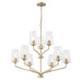 Progress Lighting - P400445-177 - Nine Light Chandelier - Celino - Champagne Bronze