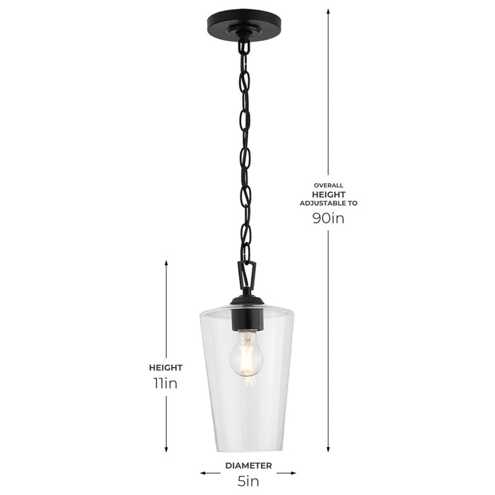 Progress Lighting - P500506-031 - One Light Pendant - Celino - Black