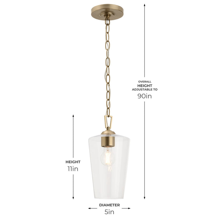 Progress Lighting - P500506-177 - One Light Pendant - Celino - Champagne Bronze