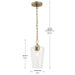 Progress Lighting - P500506-177 - One Light Pendant - Celino - Champagne Bronze