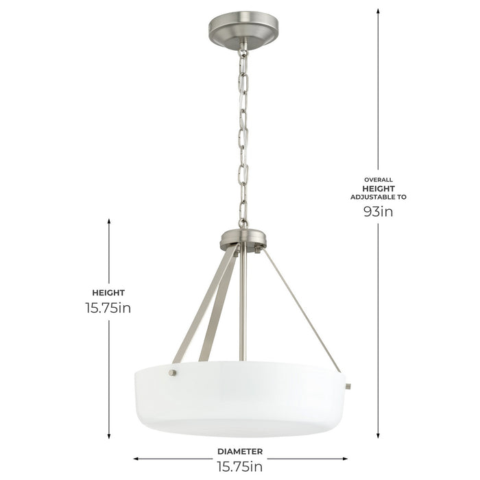 Progress Lighting - P500507-009 - Two Light Convertible Pendant - Lieon - Brushed Nickel