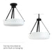 Progress Lighting - P500507-031 - Two Light Convertible Pendant - Lieon - Black