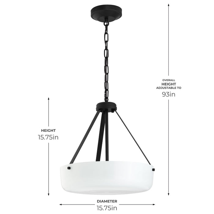 Progress Lighting - P500507-031 - Two Light Convertible Pendant - Lieon - Black