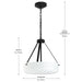 Progress Lighting - P500507-031 - Two Light Convertible Pendant - Lieon - Black