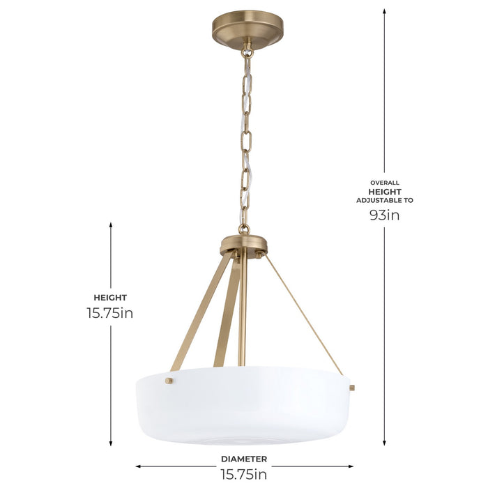 Progress Lighting - P500507-177 - Two Light Convertible Pendant - Lieon - Champagne Bronze