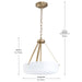 Progress Lighting - P500507-177 - Two Light Convertible Pendant - Lieon - Champagne Bronze