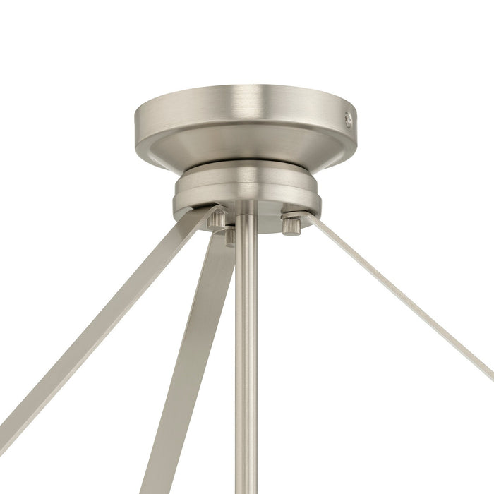 Progress Lighting - P500508-009 - Three Light Convertible Pendant - Lieon - Brushed Nickel