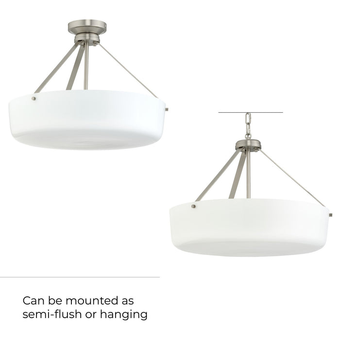 Progress Lighting - P500508-009 - Three Light Convertible Pendant - Lieon - Brushed Nickel