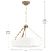 Progress Lighting - P500508-177 - Three Light Convertible Pendant - Lieon - Champagne Bronze