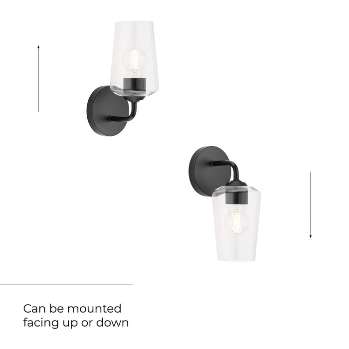 Progress Lighting - P710148-031 - One Light Wall Sconce - Celino - Black