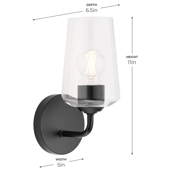 Progress Lighting - P710148-031 - One Light Wall Sconce - Celino - Black