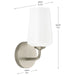 Progress Lighting - P710149-009 - One Light Wall Sconce - Celino - Brushed Nickel