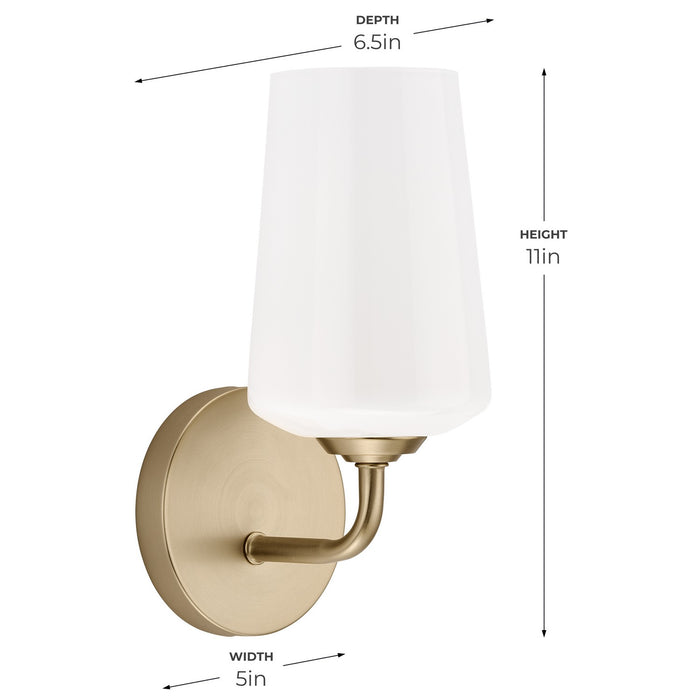 Progress Lighting - P710149-177 - One Light Wall Sconce - Celino - Champagne Bronze