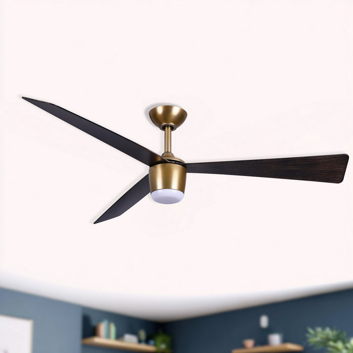 Minka Aire - F744L-LBR/DO - 52"Ceiling Fan - Elavan - Legacy Brass