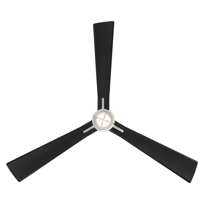 Minka Aire - F768L-BNW/CL - 65"Ceiling Fan - Nauticus - Brushed Nickel Wet With Coal Blades
