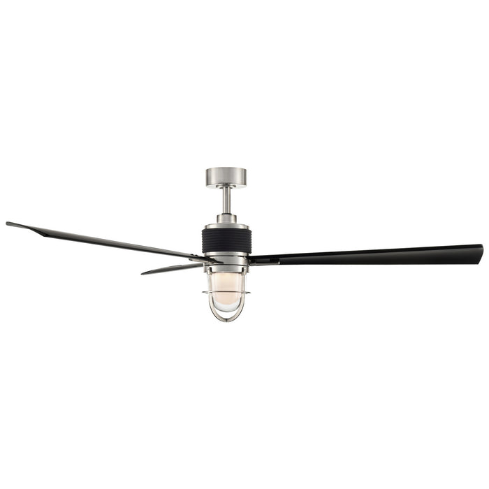 Minka Aire - F768L-BNW/CL - 65"Ceiling Fan - Nauticus - Brushed Nickel Wet With Coal Blades