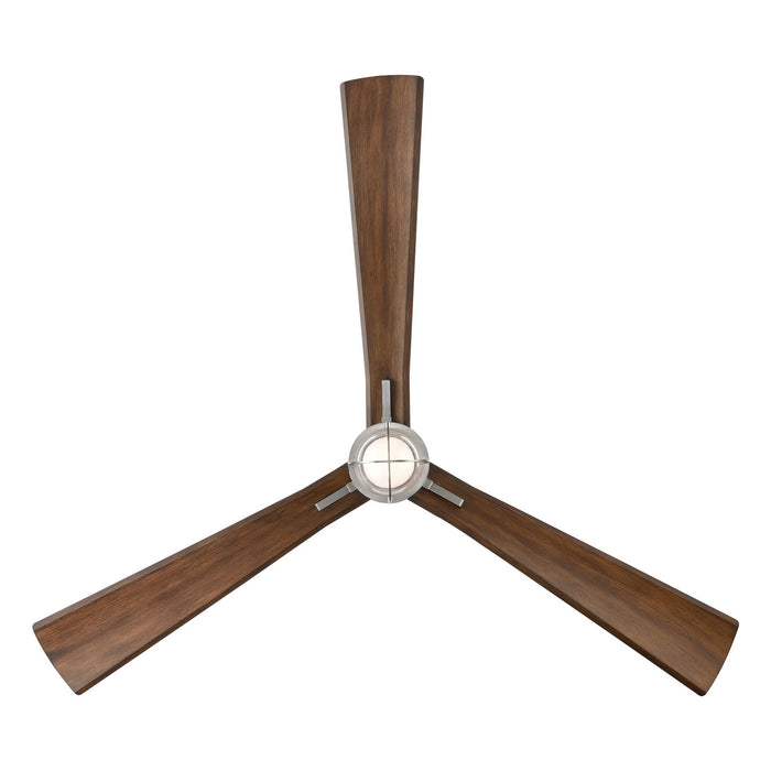 Minka Aire - F768L-BNW/DK - 65"Ceiling Fan - Nauticus - Brushed Nickel Wet With Distressed Koa Blades