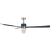 Minka Aire - F768L-BNW/NVY - 65"Ceiling Fan - Nauticus - Brushed Nickel Wet With Navy Blades