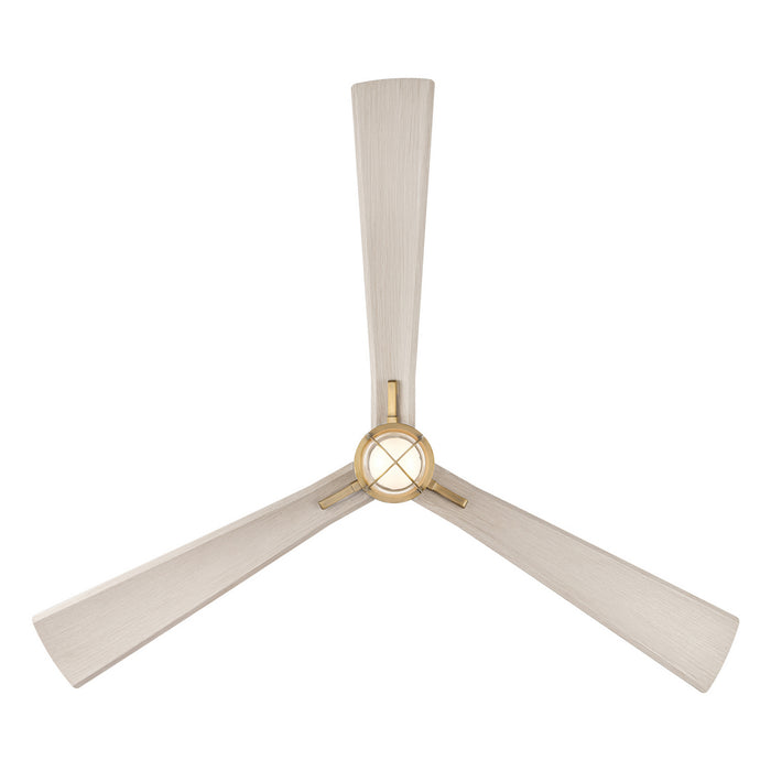Minka Aire - F768L-LBR/WCD - 65"Ceiling Fan - Nauticus - Legacy Brass
