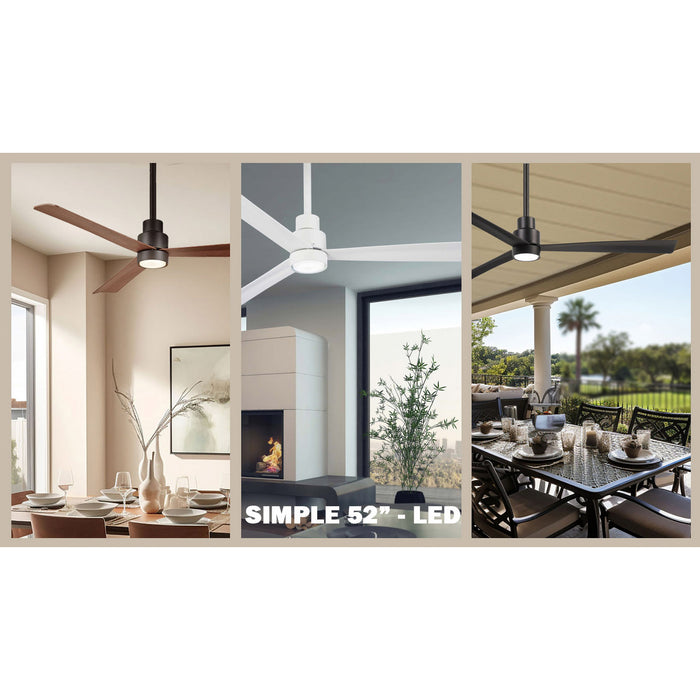 Minka Aire - F787L-BNW - 52"Ceiling Fan - Simple - Brushed Nickel Wet