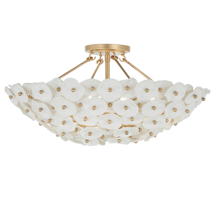 Metropolitan - N1824-732 - Four Light Semi Flush Mount - Coastlyn - Legacy Brass
