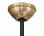 Craftmade - VNN58FBSB4 - 58" Ceiling Fan - Venn 58" Indoor Ceiling Fan - Flat Black/Satin Brass