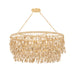 Corbett Lighting - 552-09-VGL - Nine Light Linear Pendant - Naxos - Vintage Gold Leaf