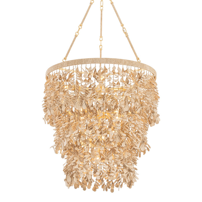 Corbett Lighting - 552-30-VGL - 12 Light Chandelier - Naxos - Vintage Gold Leaf