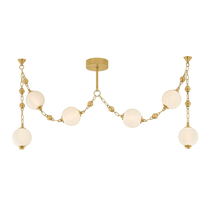 Corbett Lighting - 557-06-VB - LED Linear Pendant - Corda - Vintage Brass