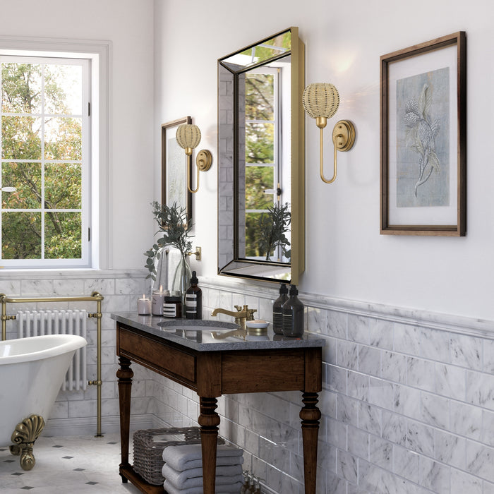 Livex Lighting - 13681-48 - One Light Wall Sconce - Summervine - Antique Gold Leaf