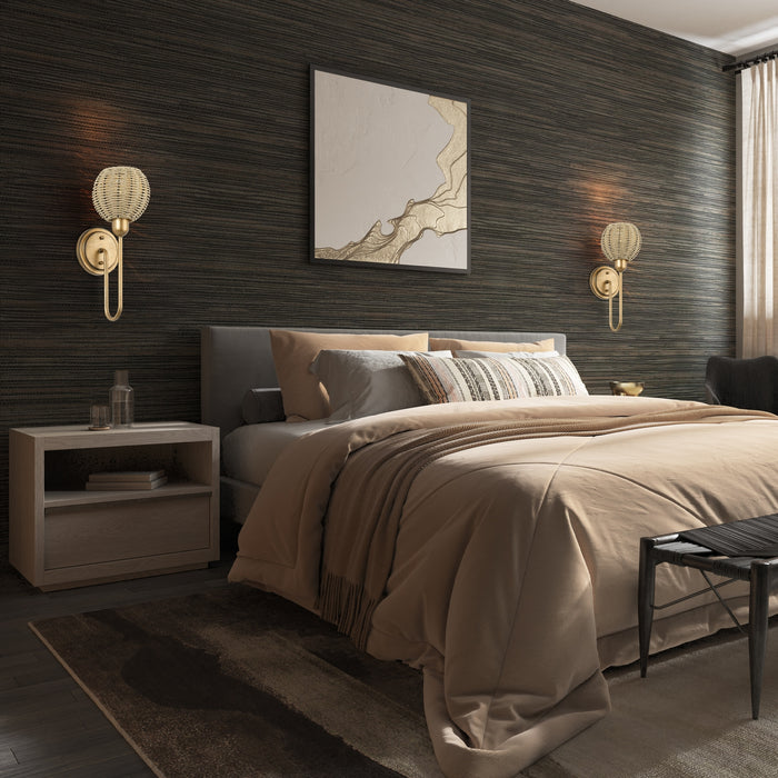 Livex Lighting - 13681-48 - One Light Wall Sconce - Summervine - Antique Gold Leaf