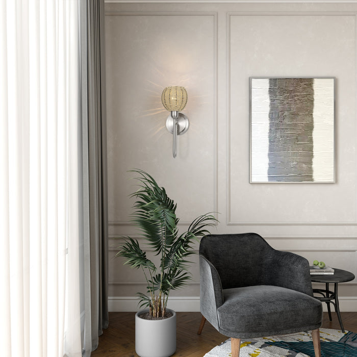 Livex Lighting - 13681-91 - One Light Wall Sconce - Summervine - Brushed Nickel