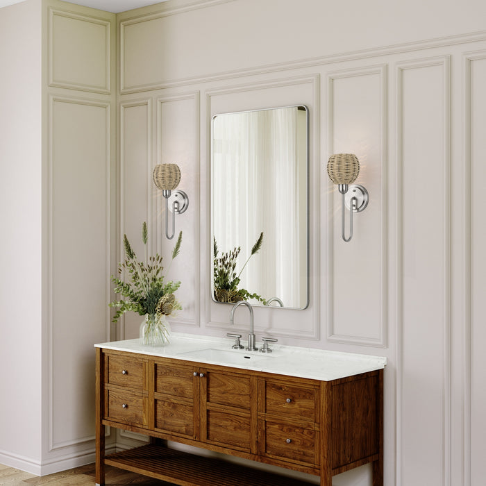 Livex Lighting - 13681-91 - One Light Wall Sconce - Summervine - Brushed Nickel