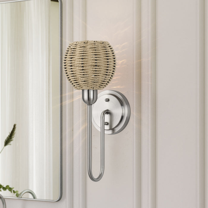 Livex Lighting - 13681-91 - One Light Wall Sconce - Summervine - Brushed Nickel