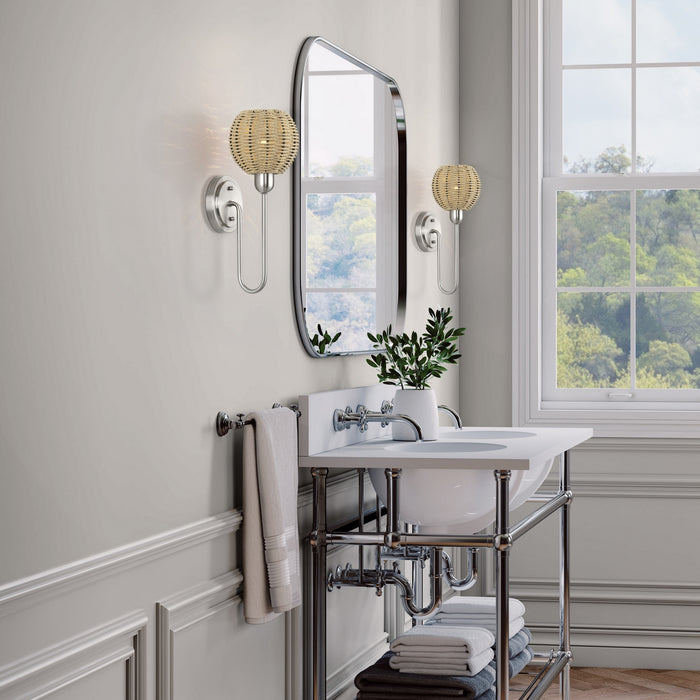 Livex Lighting - 13681-91 - One Light Wall Sconce - Summervine - Brushed Nickel