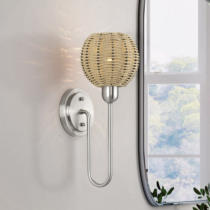 Livex Lighting - 13681-91 - One Light Wall Sconce - Summervine - Brushed Nickel