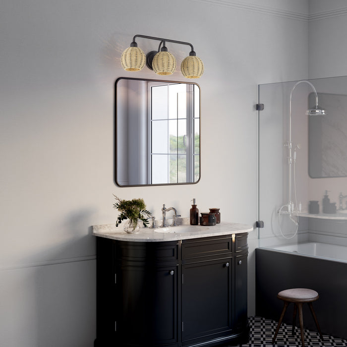 Livex Lighting - 13683-07 - Three Light Vanity - Summervine - Bronze