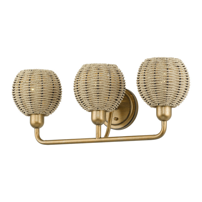 Livex Lighting - 13683-48 - Three Light Vanity - Summervine - Antique Gold Leaf